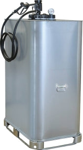 Cuve Stockage Gasoil Galvanisée 1000L Double Paroi avec Pompe Gasoil 230V 35 l/min