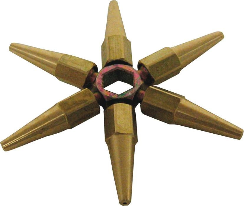 Torch Brazing Torch Nozzle 6 Tips