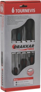 Tournevis Plat/Pozidriv® 6 pcs