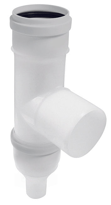 Té 87 ° avec Purge pour Conduit Simple Paroi