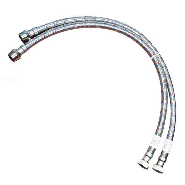Raccord flexible pour fluide caloporteur avec 2 pièces