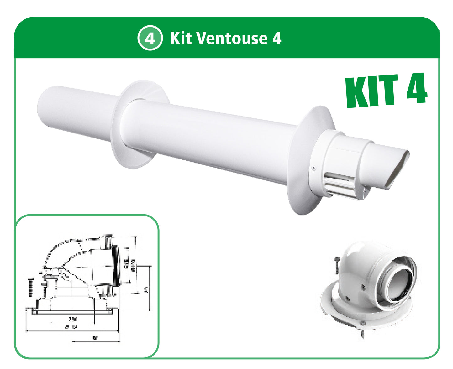 Kit Ventouse Horizontale C1