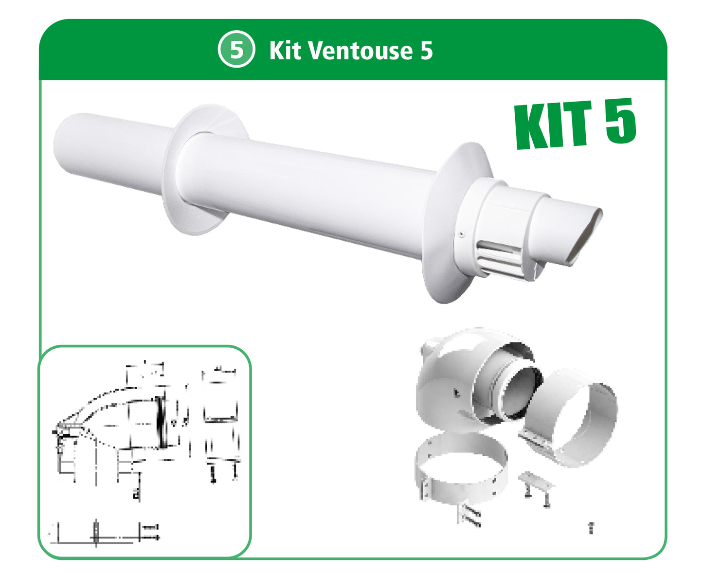 Kit Ventouse Horizontale C1