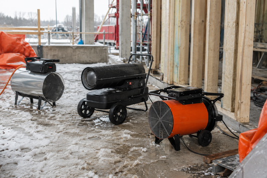 Chauffage de chantier : fioul, gaz ou électrique, lequel choisir ?