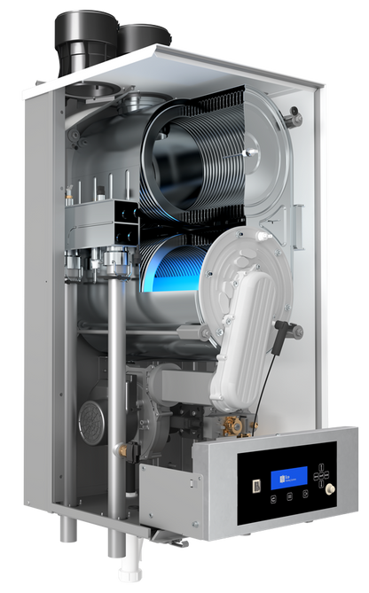 vu intérieur de la chaudière cb ch 