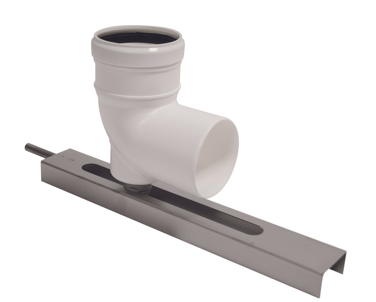 Coude 87 ° avec Support pour Simple Paroi