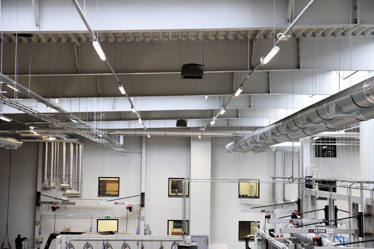 Déstratificateur dans une usine de fabrication