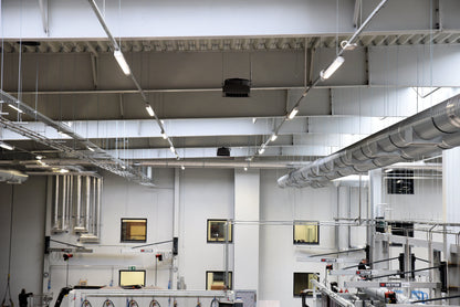 Déstratificateur dans une usine de fabrication