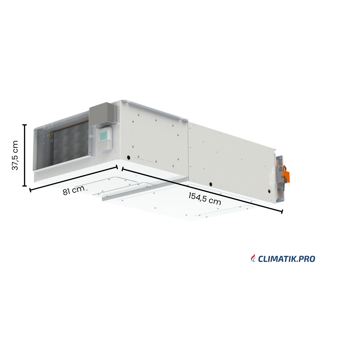 Déshumidificateur Gainable Horizontal Double Flux 500 m³/h maxi SRO 50
