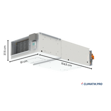 Déshumidificateur Gainable Horizontal Double Flux 500 m³/h maxi SRO 50