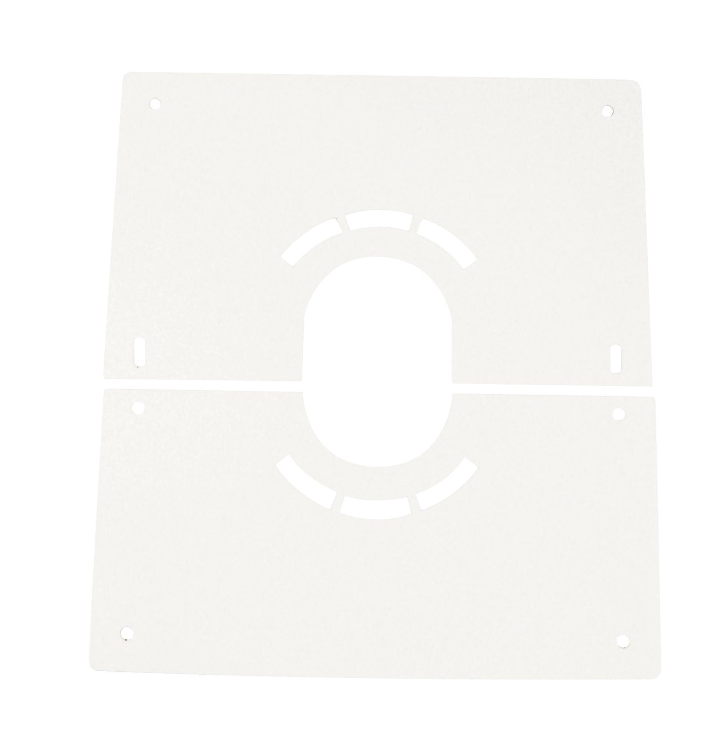 Plaque Finition Basse Blanche 2 Parties 300x300 mm pour Simple Paroi