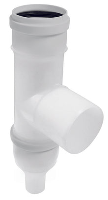 Té 87 ° avec Purge pour Conduit Simple Paroi