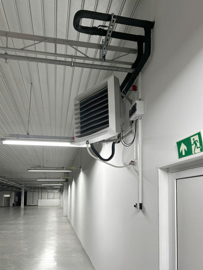 aerotherme eau chaude parking 