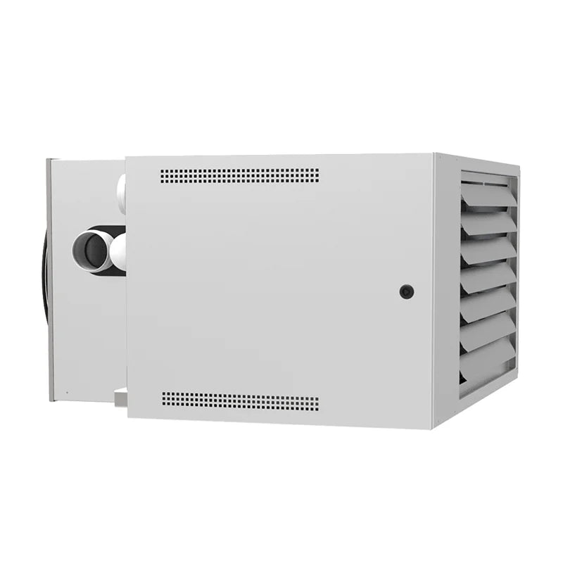 Aérotherme gaz à condensation CH SEET - Vue de côté