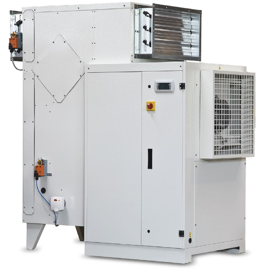 Déshumidificateur d'air gainable piscine double flux avec condenseur externe 7000 m³/h - 31,2 L/h