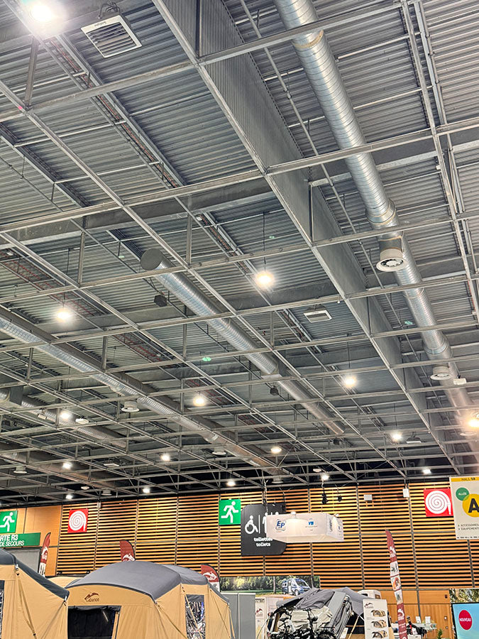Déstratificateur 2330 m³/h Moteur EC à Vitesse Variable avec Kit Fixation Plafond ONSEN-DS3 EC