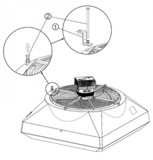 Kit de fixation plafonier 