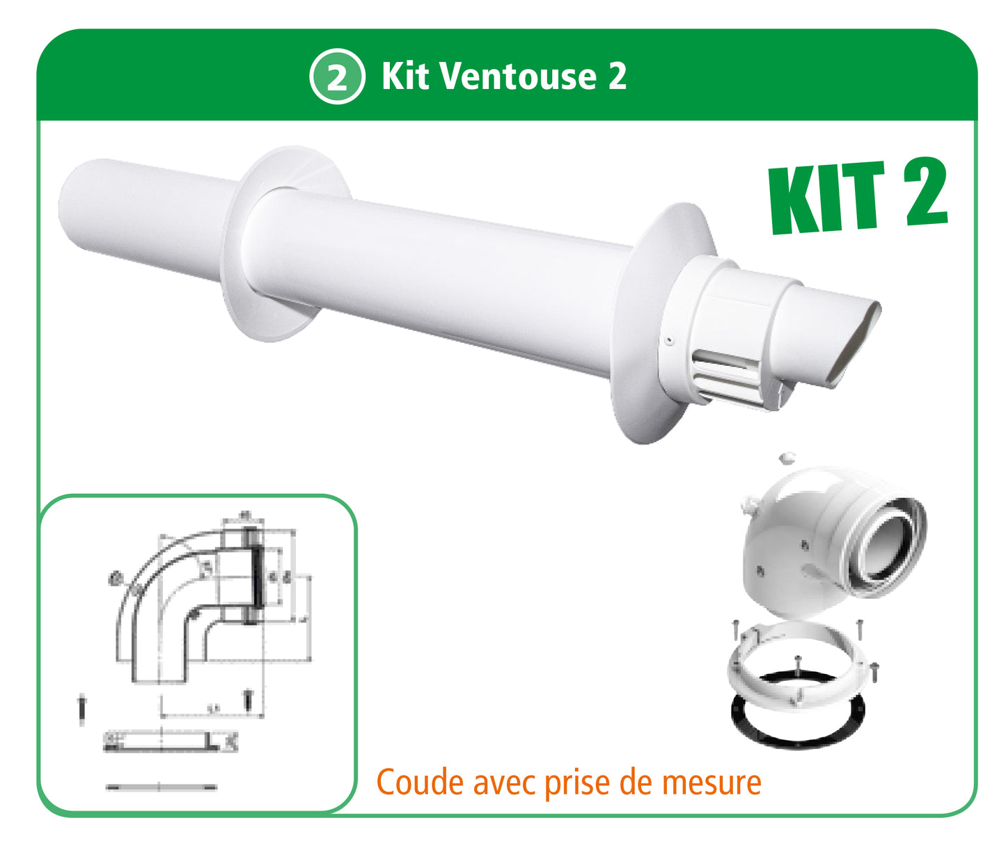 Kit Ventouse Horizontale C1