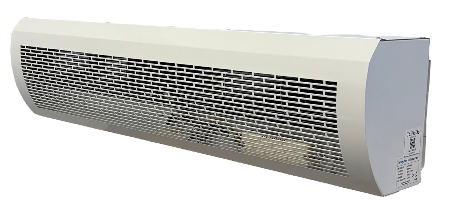 Rideau d'air électrique 6 kW Apparent 900 mm - 230 V - 2 vitesses