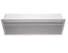 Rideau d'air à eau chaude 24 kW Encastré 2 mètres - Grille blanche 9016