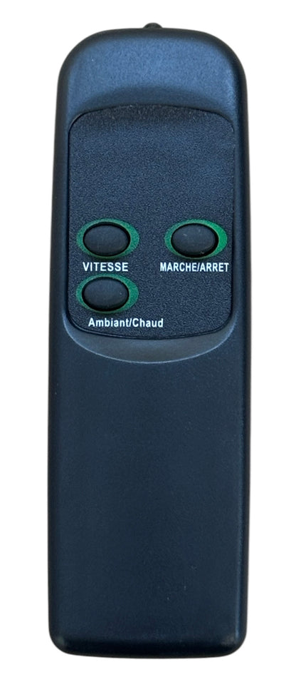 Telecommande rideau air chaud Ambiant/apparent  